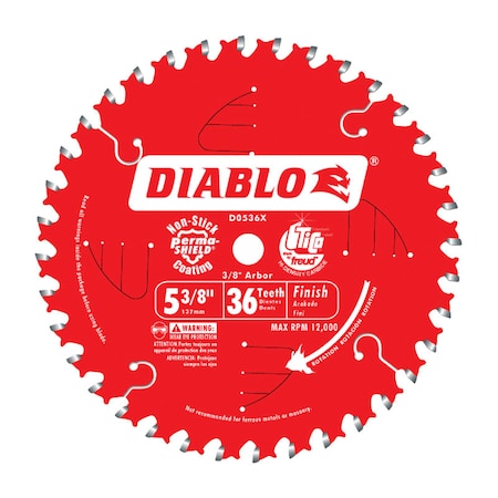 DIABLO FINISH BLADE 5-3/8""X36T D0536X